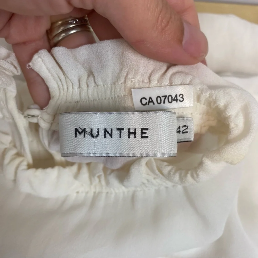 MUNTHE • See Through White Blouse - Picture 9 of 13